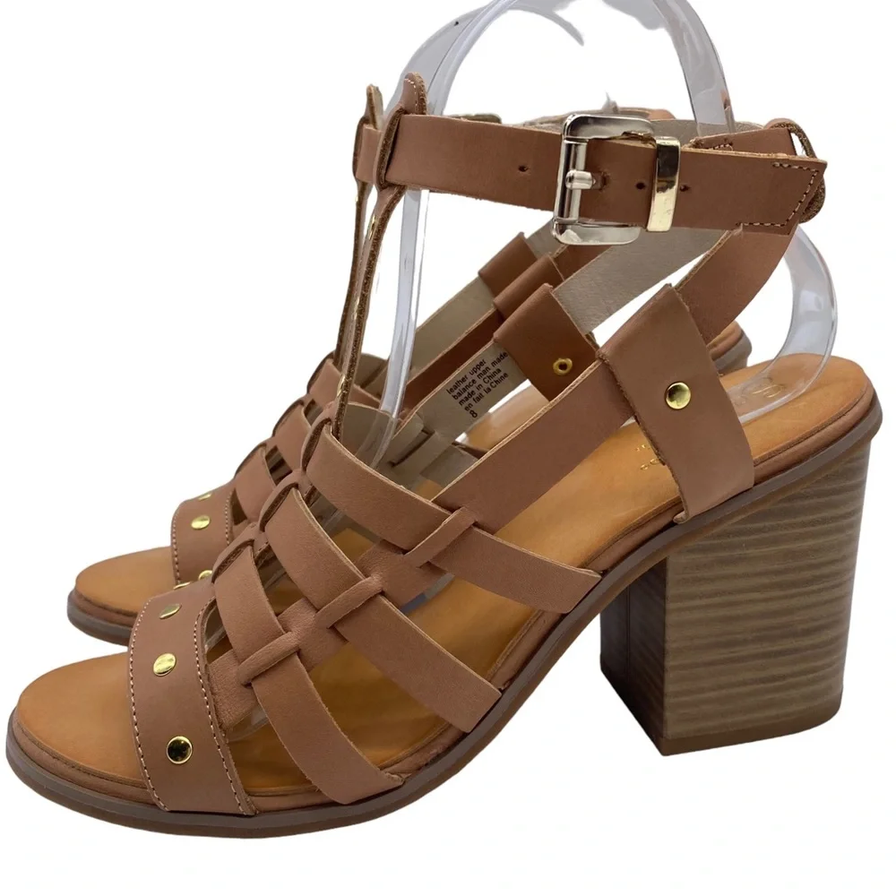 NEW Seychelles Scout It Out Sandal Leather Stacked Heel Size 8